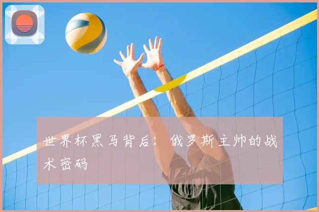 世界杯黑马背后：俄罗斯主帅的战术密码